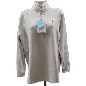 Sunice NWT Maddy Pullover Womens 2XL Oyster White 1/4 Zip Golf Sweatshirt